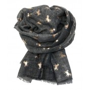 Scarf-Charcoal Horse RG Foil